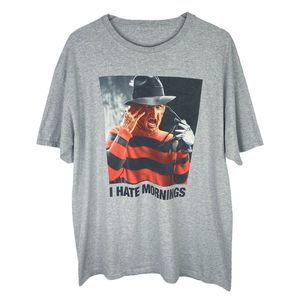 Freddy Krueger I Hate Mornings Crew Neck Tee - Size XXL